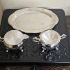 Image 5 : Royal Windsor Collection 3-Piece Silver-Plated Tea Set in Velvet Presentation Box (1.2 lbs)