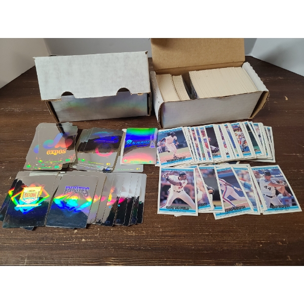Large Lot of Assorted 1992 Donruss Baseball & 1991 Upper Deck Baseball Holo Sticker Cards