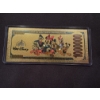 Image 2 : Rare Disney Donald Duck Gold Foil .999999 - 24K Gold Note In Protective Holder - Mint Condition