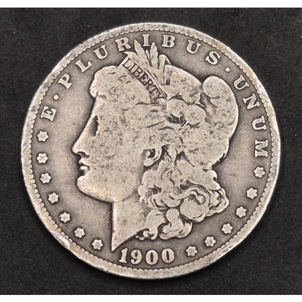U.S. 90% SILVER COINS - 1900-O MORGAN SILVER DOLLAR - CIRCULATED CONDITION - SEE PICS