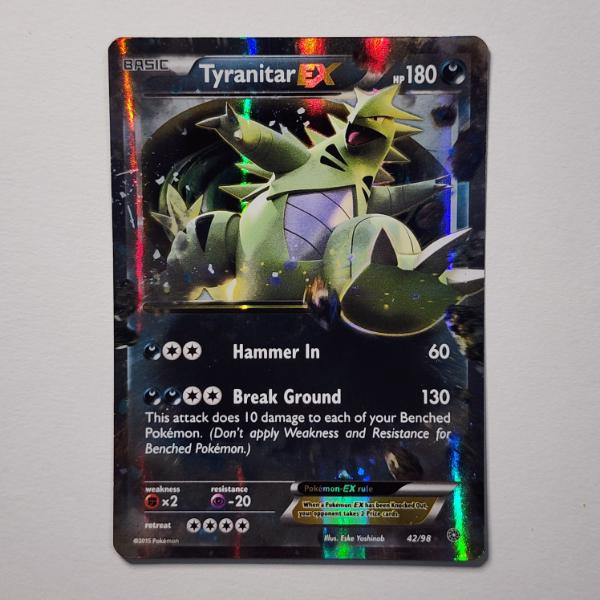 Tyranitar EX 42/98 Holo Rare Pokemon Trading Card 