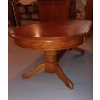 Image 2 : Vintage 4 Leg  Solid Wood Coffee Table - Twin Pedestals Supporting Each Leg Side.  Nice condition