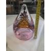 Image 1 : Handblown Beautiful Heavy Glass Teardrop 8"x5"