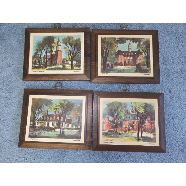 PICKUP IN CANTON - Beautiful Vintage 9''x11'' F. Alexander Wall Hangings 