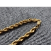 Image 4 : STUNNING 14K Yellow Gold Rope Chain Necklace Weighing 6 Grams Total