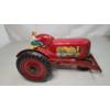 Image 1 : Vintage Red 12" Marx Tin Lithograph Toy Tractor With Plow