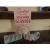 Image 1 : Vintage Anchor Hocking Glassware 23 x 12 Store Poster/Display & Glass Sets As Shown - See Pics