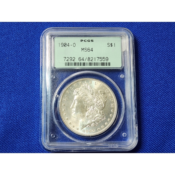 1904-O Morgan Silver Dollar PCGS MS 64 - Better Date, Stunning Coin!