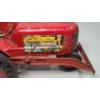 Image 3 : Vintage Red 12" Marx Tin Lithograph Toy Tractor With Plow
