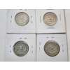 Image 6 : Four U.S. 90% Silver Washington Quarters: 1960-D, 1964, 1952-D, 1957-D FV: $1.00