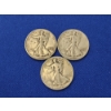 Image 1 : x3 90% Silver Walking Liberty Half Dollars: 1943, 1942, 1941 Face Value: $1.50