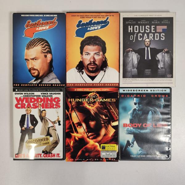 Six Assorted TV Show And Movie DVD Lot (see pics)