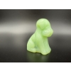 Image 3 : Degenhart Dogs - Glowing Green Color - Adorable Uranium Glass Dog Figurine - ~2.5 inches 
