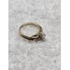 Image 4 : Vintage 14K Yellow Gold Diamond Engagement Ring - Size 5 - 3.2g