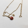 Image 3 : 14K Yellow Gold Scrap Necklaces & Small Ladybug Pendant - TW: 1.7g