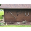 Image 2 : Vintage Tools, General Store Sign on Side of Barn & Plow in Flower Bed Only