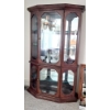 Image 8 : PICKUP IN CANTON - Fantastic Mahogany Mirrored Back Curio Cabinet 4 FT Wide 2 Door Upper & Lower Exc