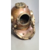 Image 10 : 18" Vintage U.S Navy Mark V WWII Era Copper Brass Morse Diving Equipment Co Diving Helmet 
