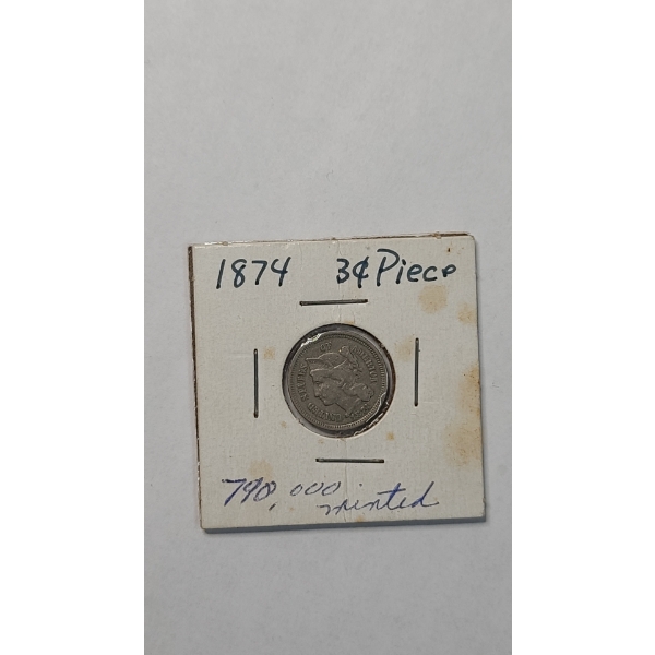 1874 3-Cent Coin