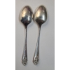 Image 2 : (2) Queen's Lace Sterling Silver Serving Spoons By International Silver - Weight: 131.6g