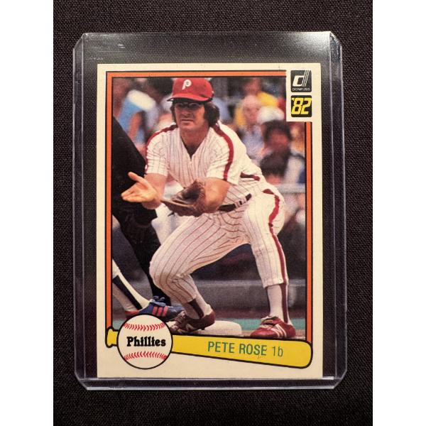 1982 Donruss Pete Rose Phillies Baseball Card #168 Baseball Card - Mint Condition