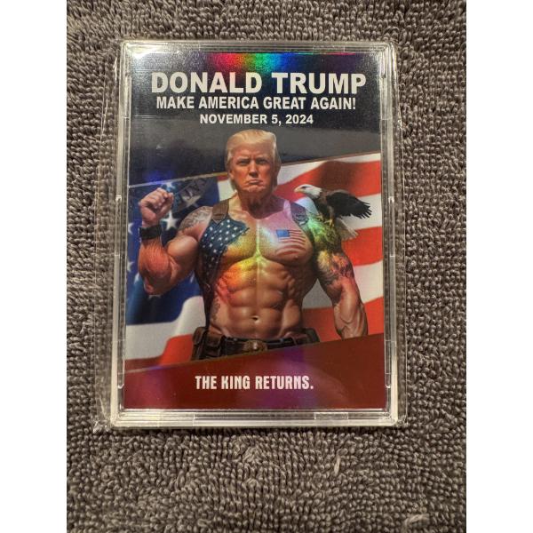 Donald Trump Campaign Celebration Victory Card - The King Returns