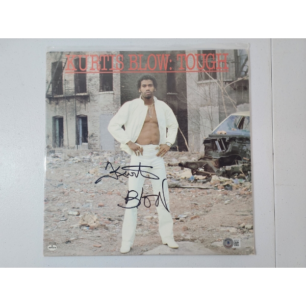 Kurtis Blow Tough SIGNED COVER 12" Vinyl Record