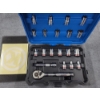 Image 2 : Kobalt Socket Wrench Set in Case - Like New With Original Sticker!