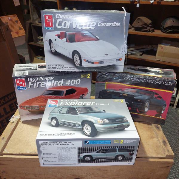 Vintage Automobile - Car Model Kits - NOS - In Original Boxes - NEW OLD STOCK