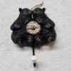 Image 1 : NEW IN BOX Adorable Whimsical Black Bear Couple Kissing Wall Hook By Ebros