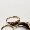 Image 5 : Three 10K Yellow Gold Small Rings - Total Weight: 3.5g