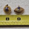 Image 2 : Vintage 1954 & 1955 University of Michigan Gold-Filled Football and Basketball Charm Pendants