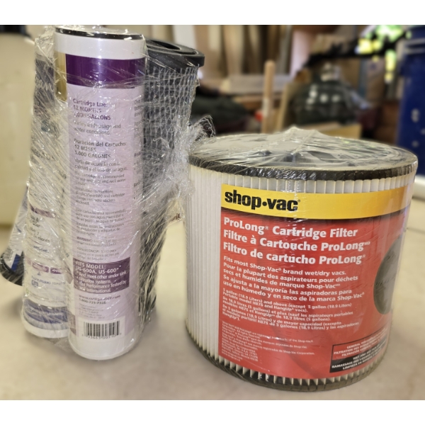 ShopVac Filter and Culligan Under Sink Filters