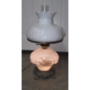 Image 5 : Absolutely Gorgeous Accurate Casting Milk Glass Hand Painted Shades Hurricane Lamp, 21''x11'' Top & 