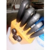 Image 2 : Kitchen Maple Knife Block with Knives - See Pics