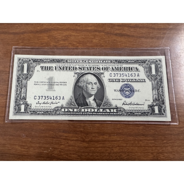 1957 United States Washington $1.00 Silver Certificate - Exceptional Condition