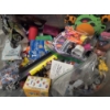 Image 4 : 12 Gallon Plastic Tote Filled With Toys, Including Flash Cards, Power Rangers