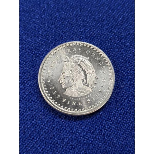 1/10 oz .999 Fine Silver Aztec Calendar Round