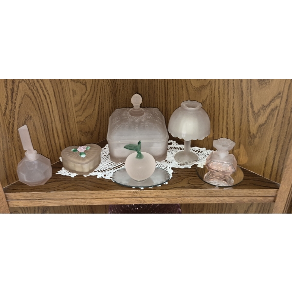 PICKUP IN NORTHFIELD - Art Glass & More Contents As Shown On Shelf - See Pics