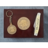Image 1 : Three Assorted Norfolk Southern Collectibles - Key Chain, Pocket Knife & Keepsake Box