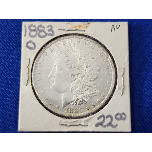 1883-O AU 90% Silver Morgan Dollar