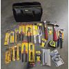 Image 1 : New 16'' Tool Bag With New Pliers, Saws, Tape Measure, DeWalt Bits, Headlamp And More!