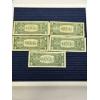 Image 2 : Blue Seal Silver Certificates One Dollar- 1935 E & F - 1957 (2) - 1957A