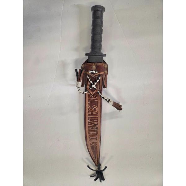 12'' Macasa Heavy Duty Bush Style Machete And Handmade Leather Sheath 