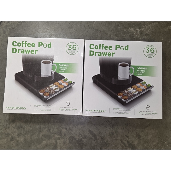New In Box- Two 36 Pod Storage Stackable Drawers 