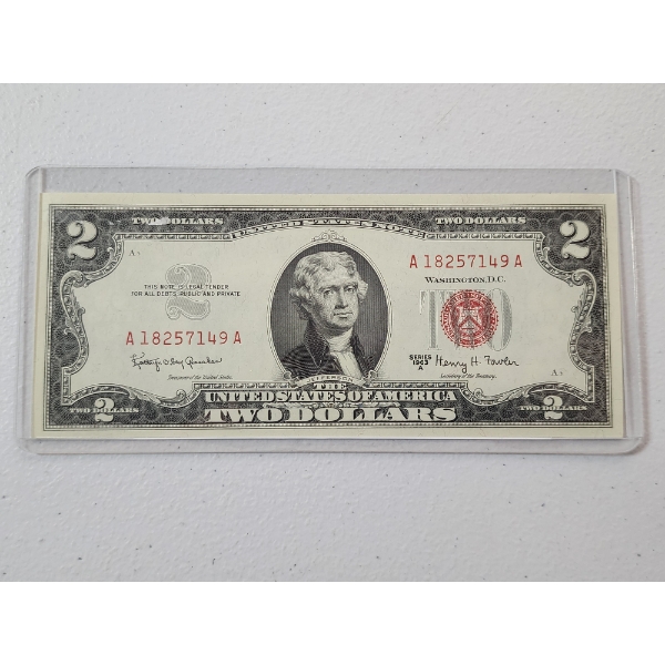 U.S. Series 1963-A $2 Red Seal Banknote