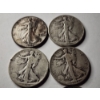 Image 2 : Six 90% Silver United States Walking Liberty Half Dollars ~ $3.00 in Face Value! ~ Various Toning! 