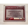 Image 2 : 2005 Ohio State Bill Long Quarterback Autographed Football Card - Mint Condition