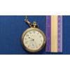 Image 12 : 1904 Elgin Natl Watch Co 12s 12J Gold Filled Open Face Pocket Watch With Chain/Coin Holder - Working