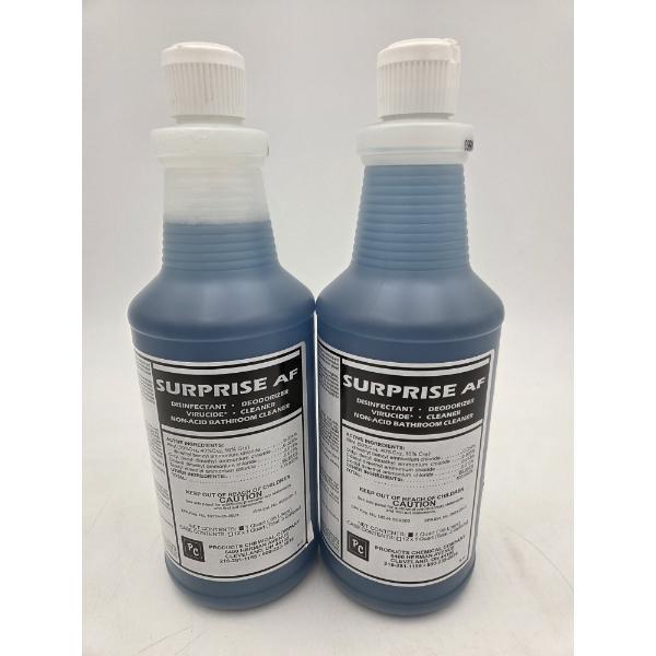 Two Brand New 1 Quart Surprise AF Disinfectant, Deodorizer & Cleaner